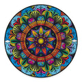 Colorful Mandala Print Round Floor Mat