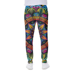 Colorful Mandala Print Scuba Joggers