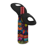 Colorful Mandala Print Single Neoprene Wine Tote