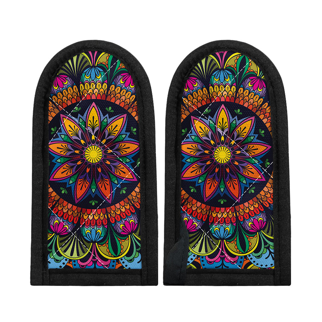 Colorful Mandala Print Skillet Handle Cover