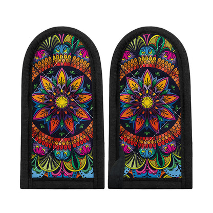 Colorful Mandala Print Skillet Handle Cover