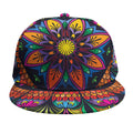 Colorful Mandala Print Snapback Cap