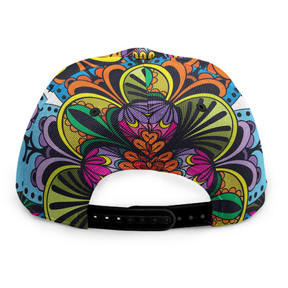 Colorful Mandala Print Snapback Cap