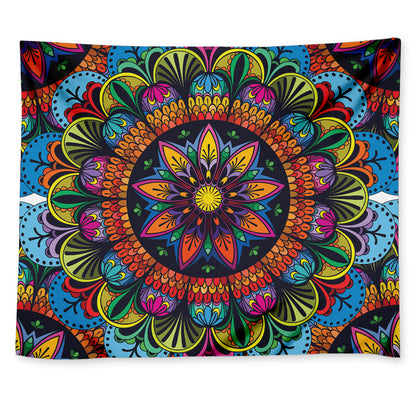 Colorful Mandala Print Tapestry