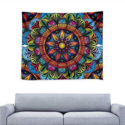 Colorful Mandala Print Tapestry