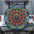Colorful Mandala Print Tire Cover With Camera Hole
