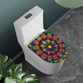 Colorful Mandala Print Toilet Lid Cover