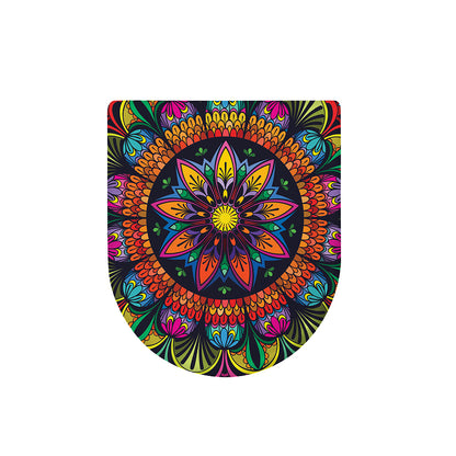 Colorful Mandala Print Toilet Lid Cover