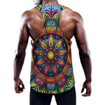 Colorful Mandala Print Training Tank Top