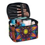 Colorful Mandala Print Travel Makeup Bag