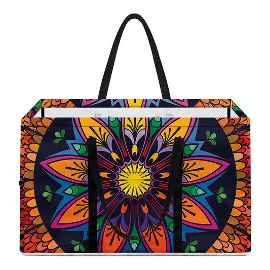 Colorful Mandala Print Utility Tote Bag
