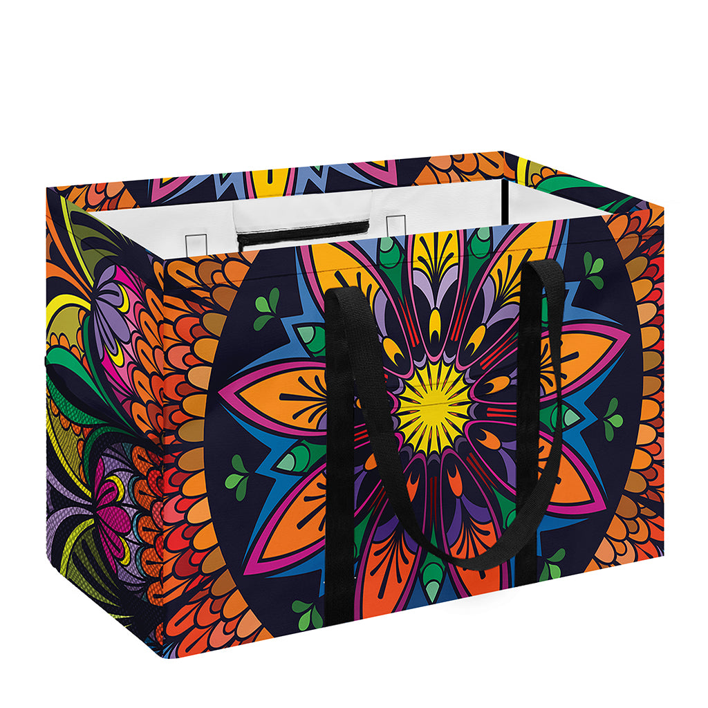 Colorful Mandala Print Utility Tote Bag
