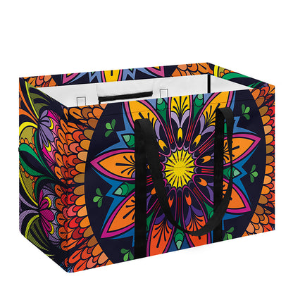 Colorful Mandala Print Utility Tote Bag