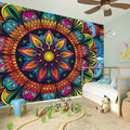 Colorful Mandala Print Wall Sticker