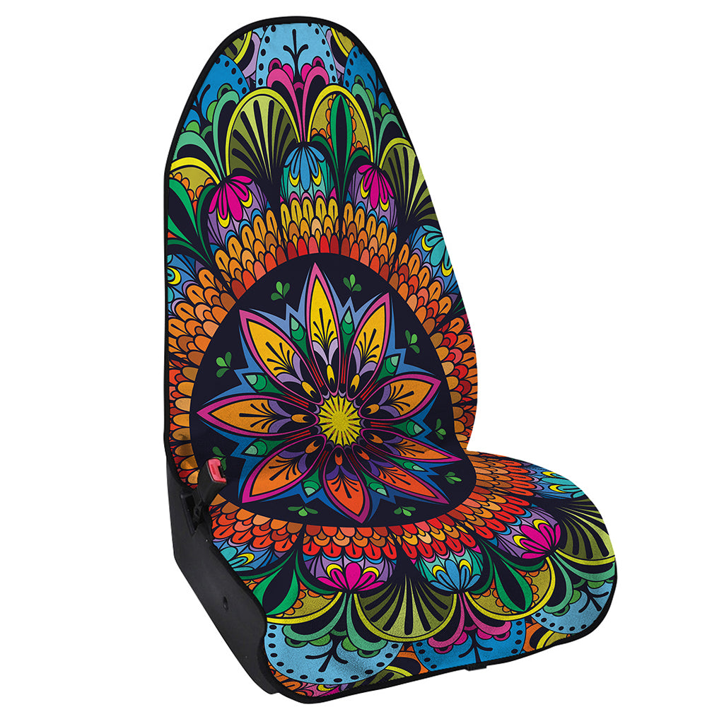 Colorful Mandala Print Waterproof Car Seat Cover