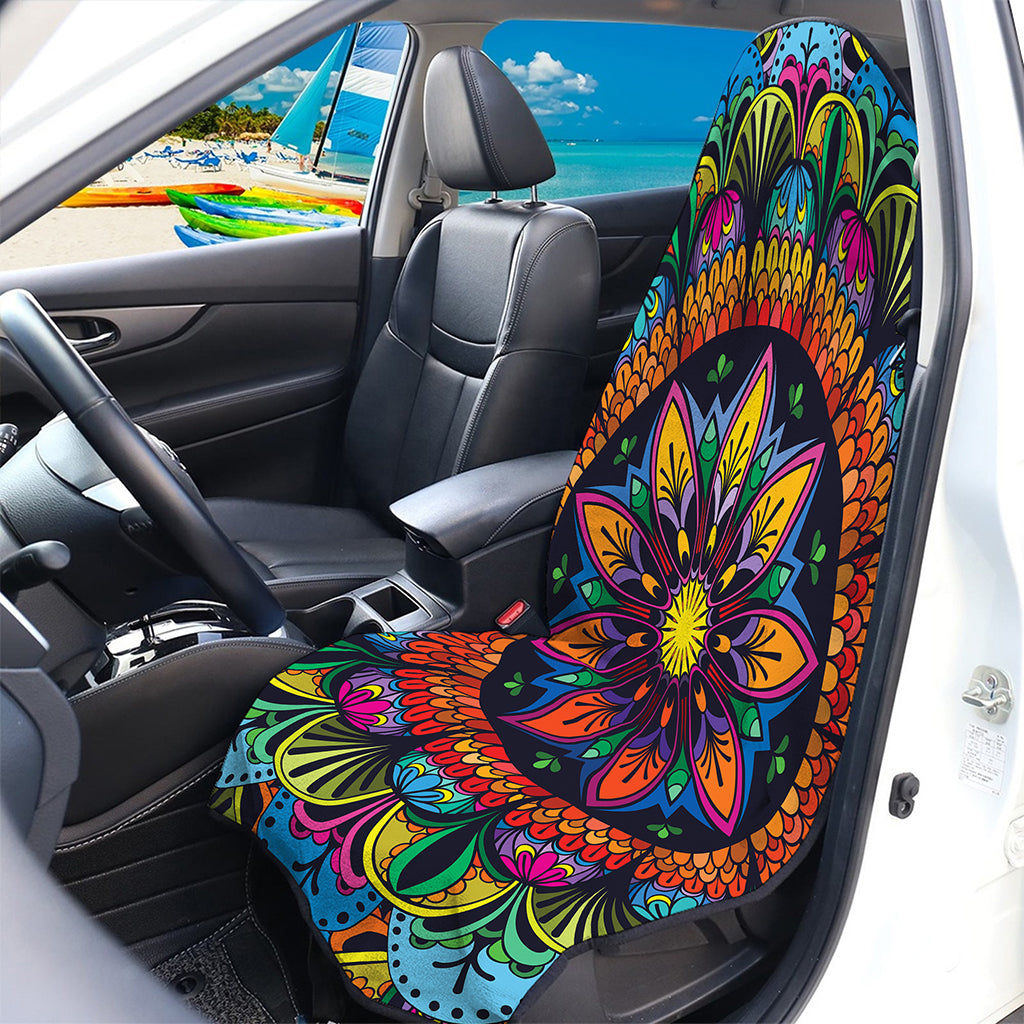 Colorful Mandala Print Waterproof Car Seat Cover