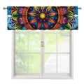 Colorful Mandala Print Window Valance