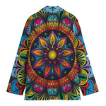 Colorful Mandala Print Women's Blazer