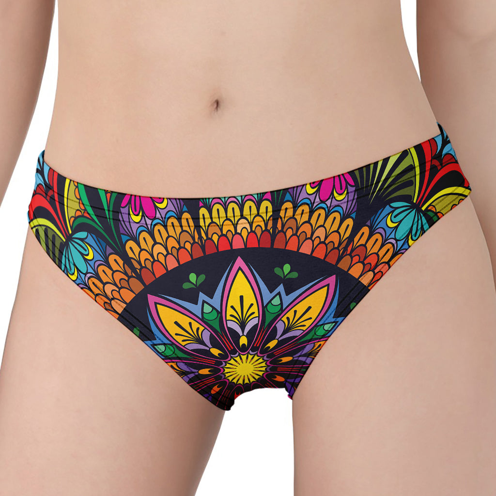 Colorful Mandala Print Women's Panties