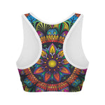 Colorful Mandala Print Women's Sports Bra
