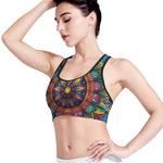 Colorful Mandala Print Women's Sports Bra