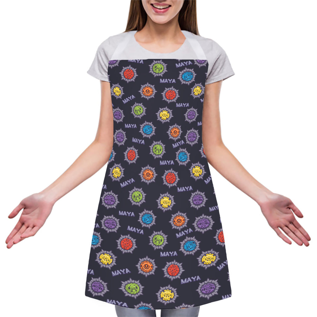 Colorful Maya Pattern Print Adjustable Apron