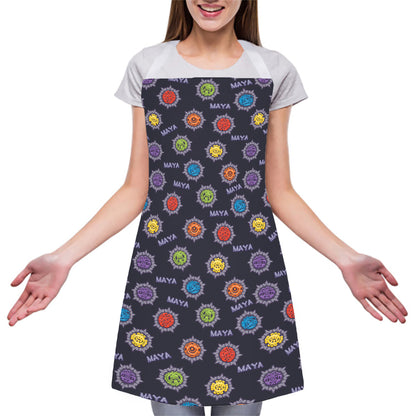 Colorful Maya Pattern Print Adjustable Apron