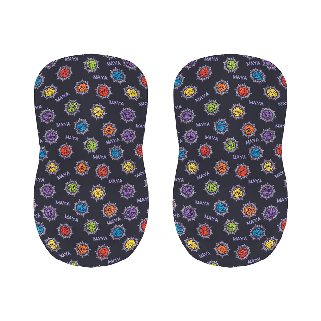 Colorful Maya Pattern Print Bar Stool Covers