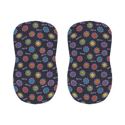 Colorful Maya Pattern Print Bar Stool Covers