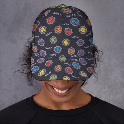Colorful Maya Pattern Print Baseball Cap