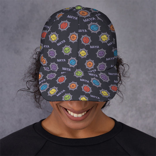 Colorful Maya Pattern Print Baseball Cap