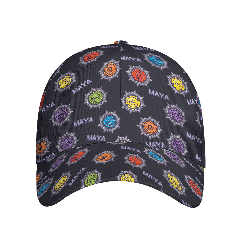 Colorful Maya Pattern Print Baseball Cap