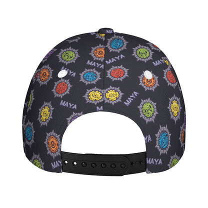 Colorful Maya Pattern Print Baseball Cap