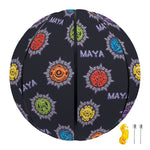 Colorful Maya Pattern Print Basketball