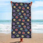 Colorful Maya Pattern Print Beach Towel