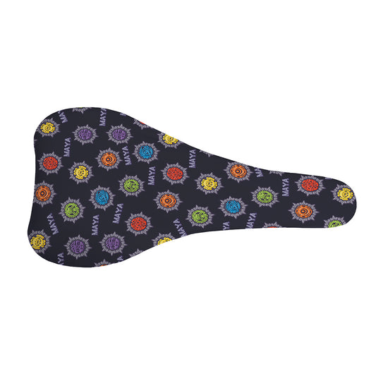 Colorful Maya Pattern Print Bicycle Seat Cover