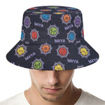 Colorful Maya Pattern Print Bucket Hat