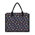 Colorful Maya Pattern Print Canvas Tote Bag