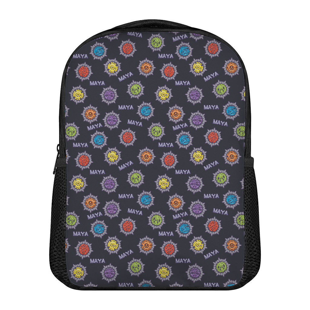 Colorful Maya Pattern Print Casual Backpack