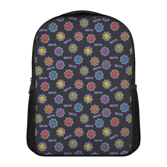 Colorful Maya Pattern Print Casual Backpack