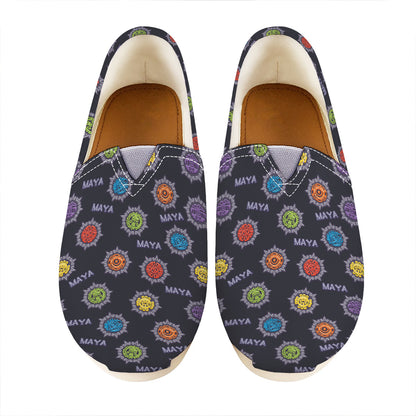 Colorful Maya Pattern Print Casual Shoes