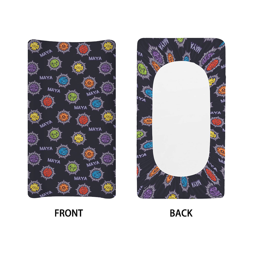 Colorful Maya Pattern Print Changing Pad Cover