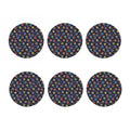 Colorful Maya Pattern Print Coaster Set