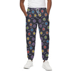 Colorful Maya Pattern Print Cotton Pants