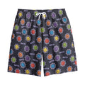 Colorful Maya Pattern Print Cotton Shorts