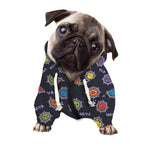 Colorful Maya Pattern Print Dog Zip Up Hoodie