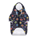 Colorful Maya Pattern Print Dog Zip Up Hoodie