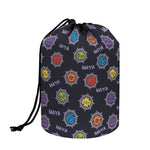 Colorful Maya Pattern Print Drawstring Makeup Bag