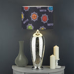 Colorful Maya Pattern Print Drum Lamp Shade