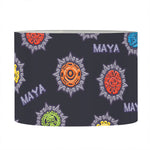 Colorful Maya Pattern Print Drum Lamp Shade